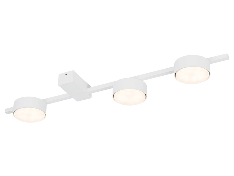 Lampa sufitowa Pills 3-punktowa aluminiowa biała