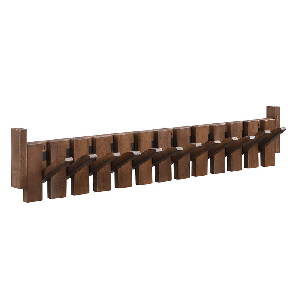 Home Deluxe Kapstok PORTE - 80 x 3,5 x 15 cm, walnoot bruin