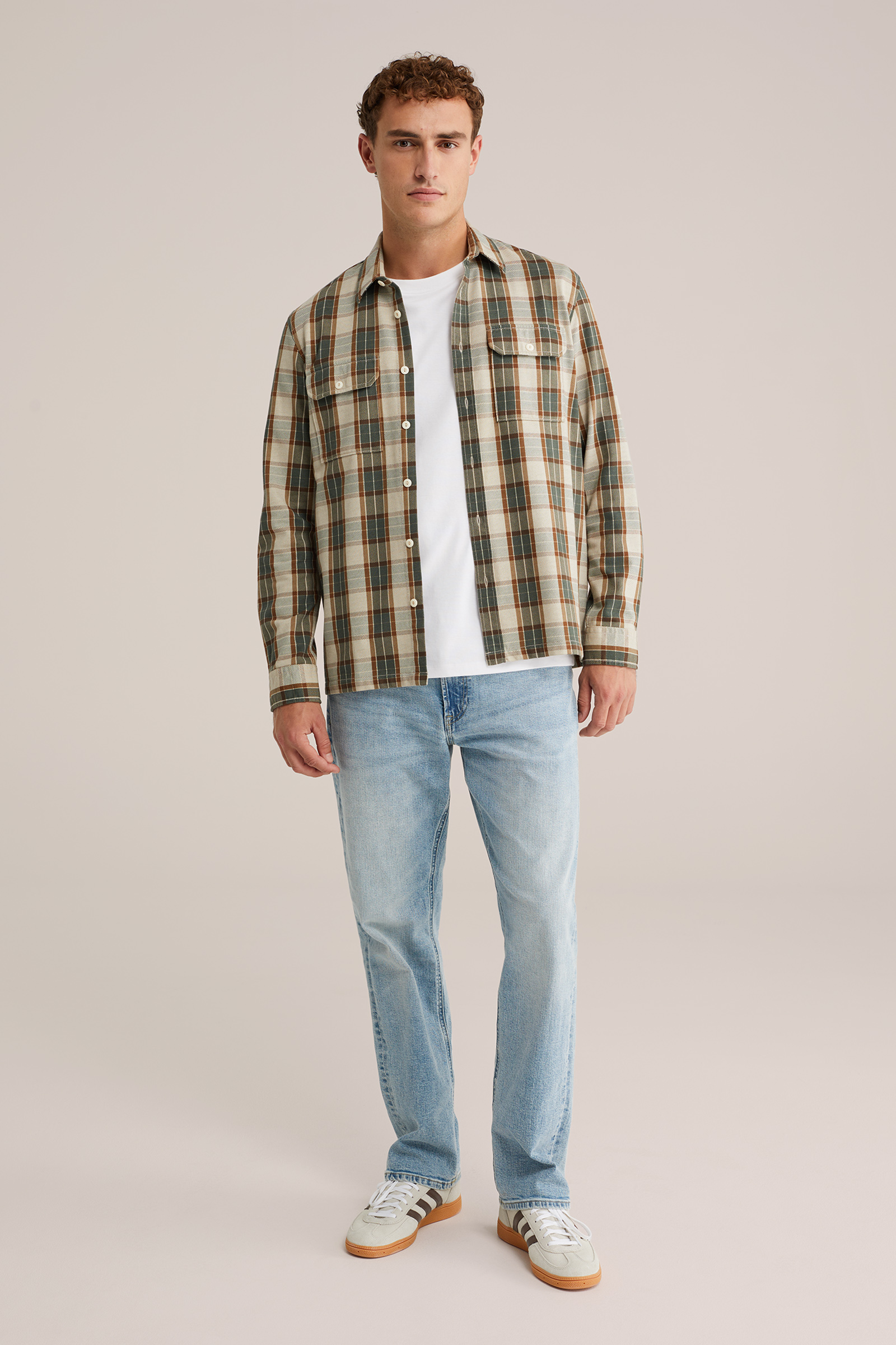 Heren Regular fit overshirt met print