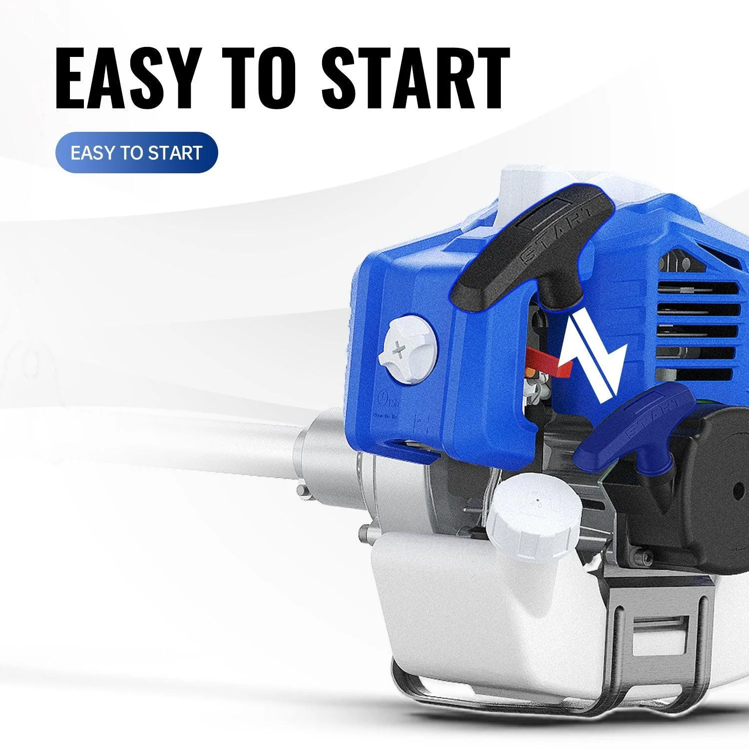 52cc Higher Fuel Efficiency Weed Wacker Gas Powered 3-in-1 String Trimmer