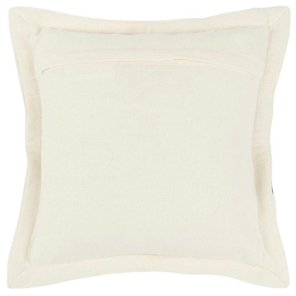 - Housse de coussin en coton et lin écrus 40x40