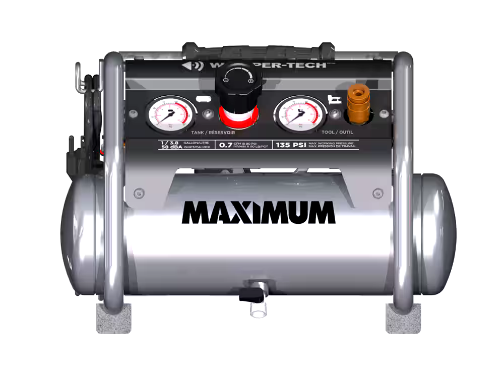 MAXIMUM 1 Gallon Quiet Air Compressor