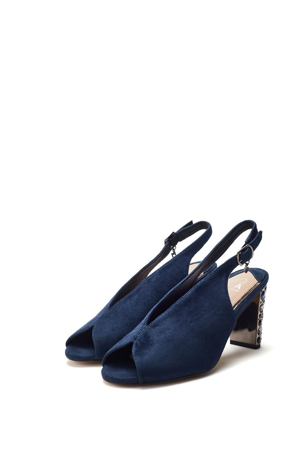 Moda In Pelle Maeva' Alcantara Peep Toe Shoes