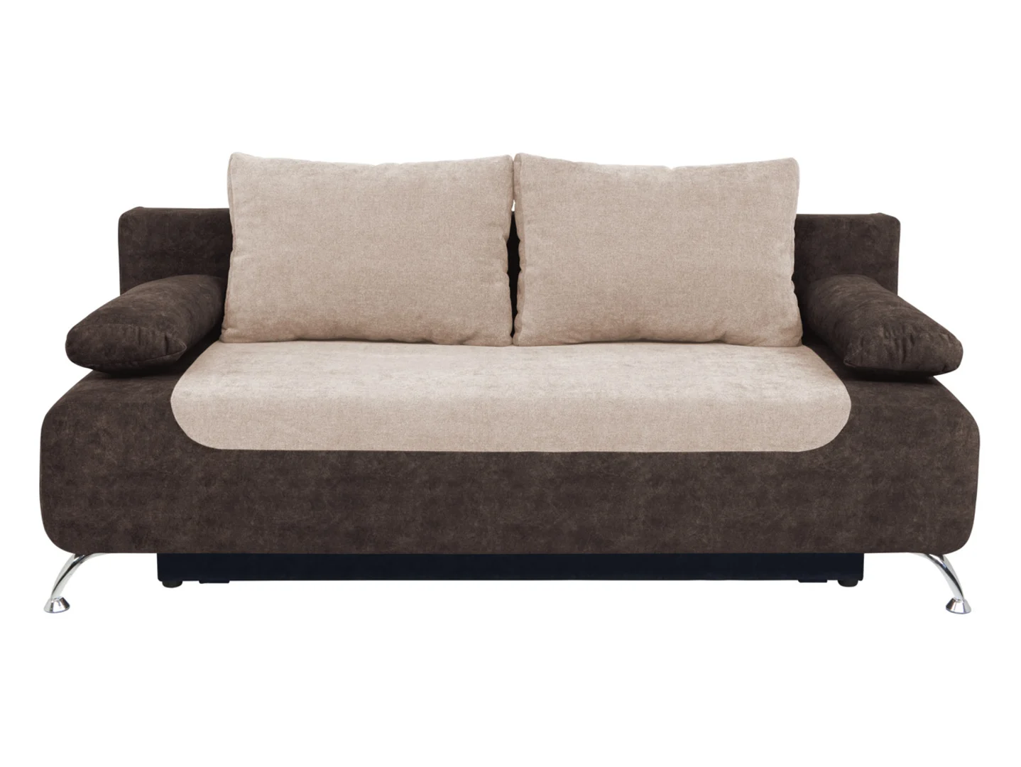 Sofa trzyosobowa Daria III rozkładana z pojemnikiem brązowa