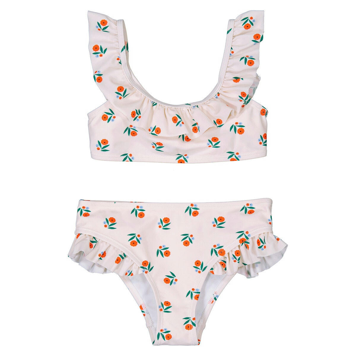 Maillot de bain 2 pièces, motif floral