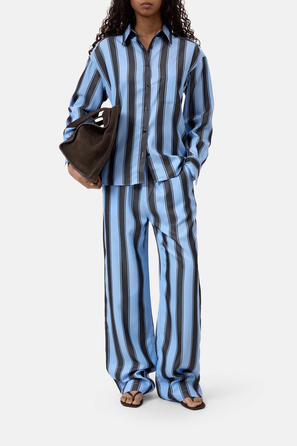 Oversized Bluse aus Lyocell