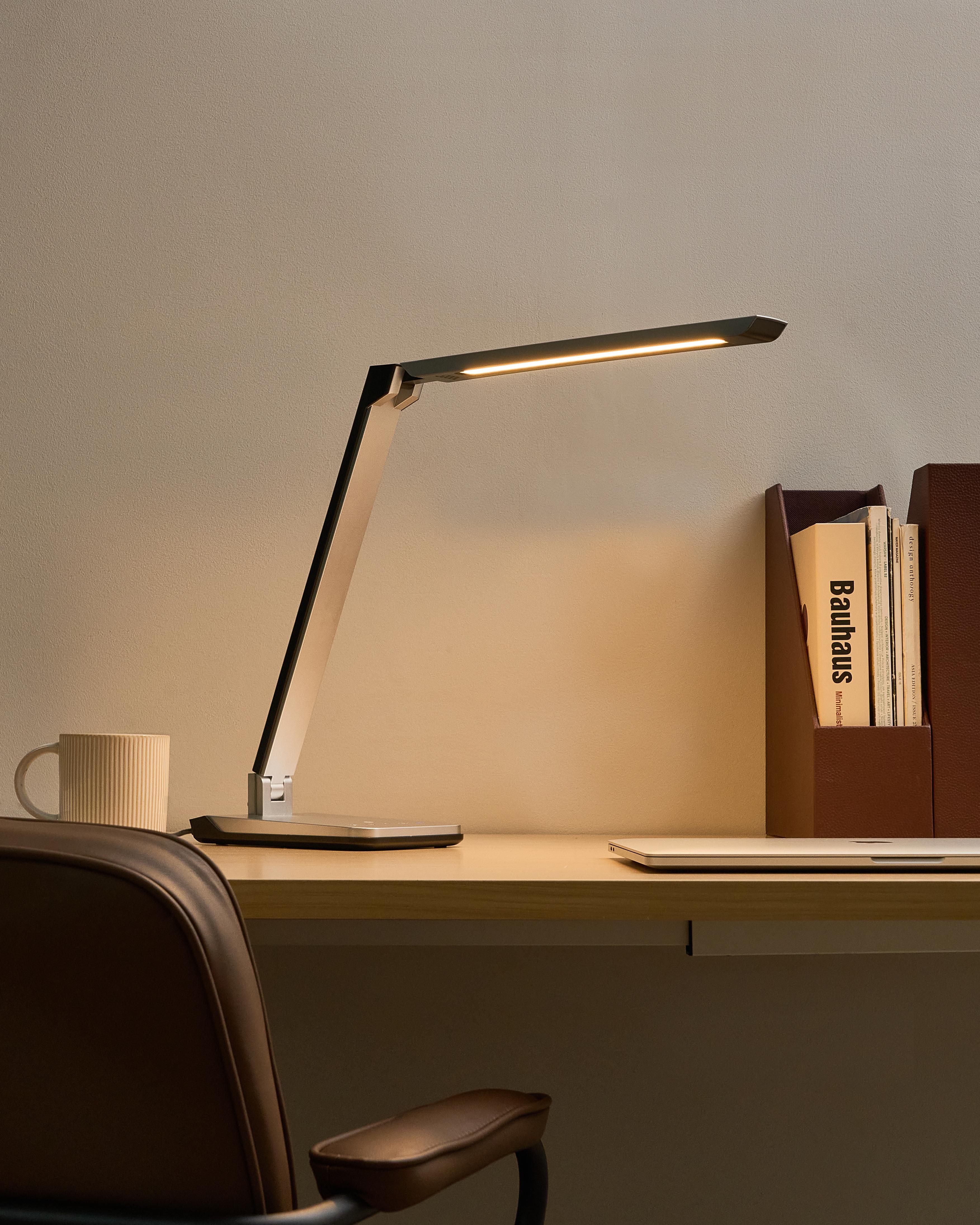 LED Desk Lamp PICTOR with Dimmer Silver