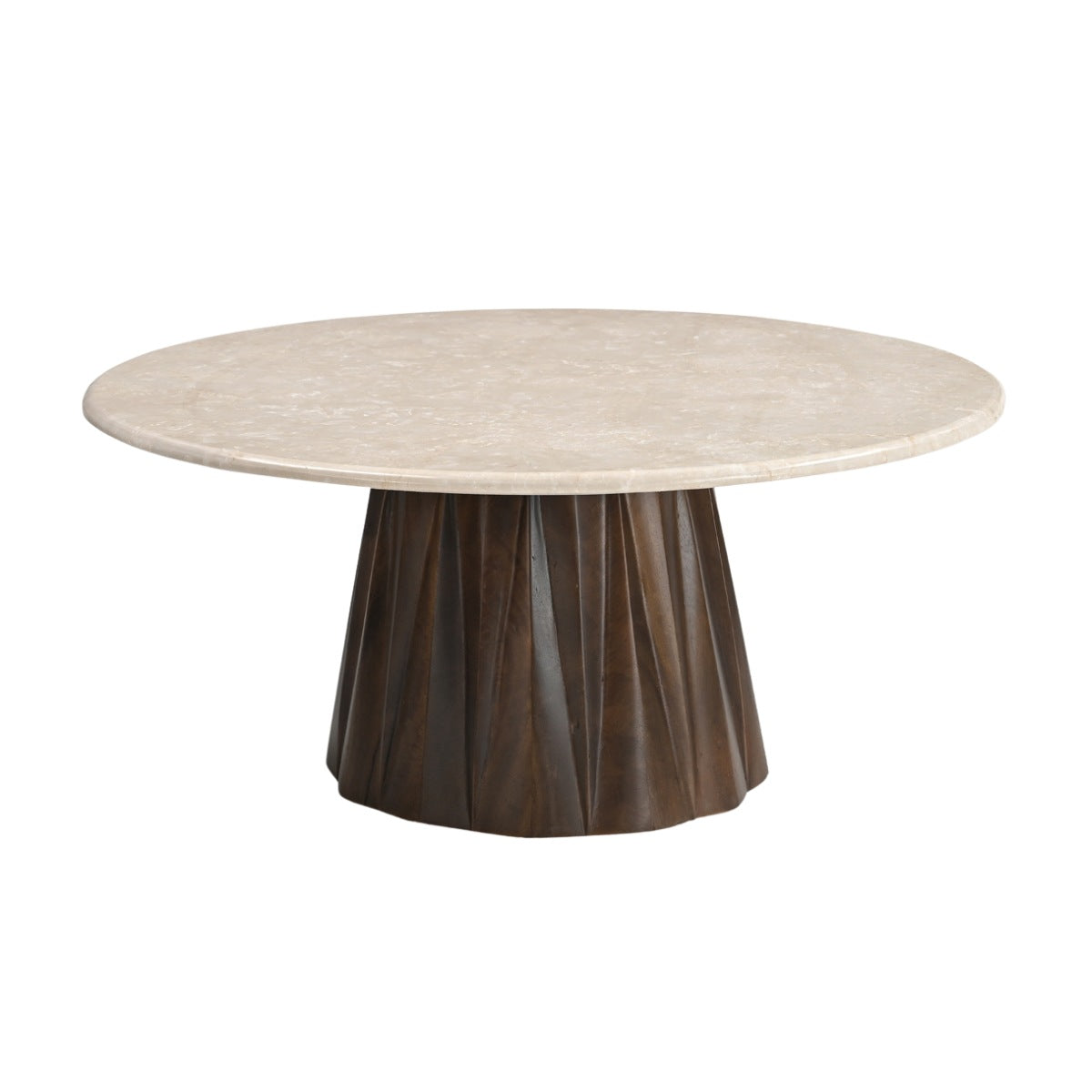 Giga Meubel Salontafel Faiza - Rond - Marmer - 90cm