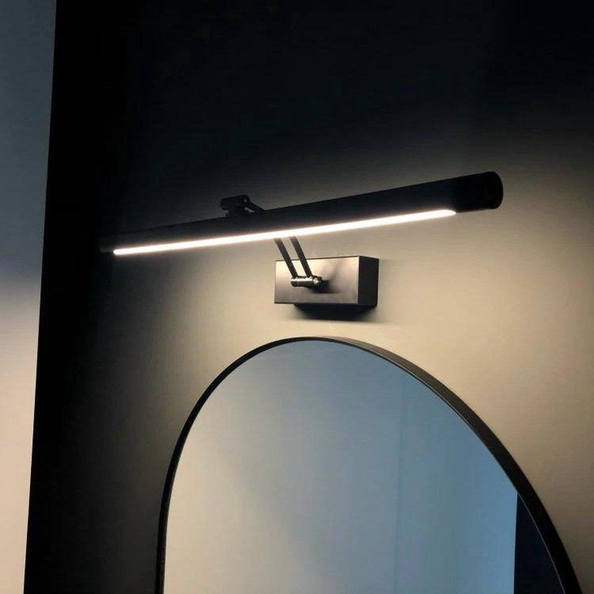 Vtw Living - Spiegelverlichting - Spiegellamp - Mat Zwart - 55 cm