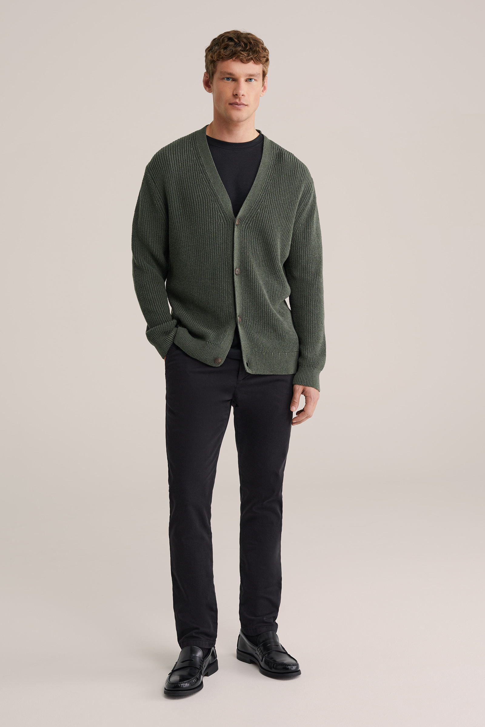 Heren Slim fit chino met stretch