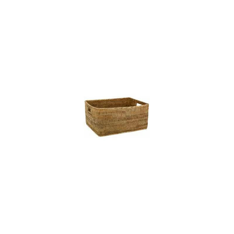 - Corbeilles de rangement en rotin (lot de 2) rotin naturel
