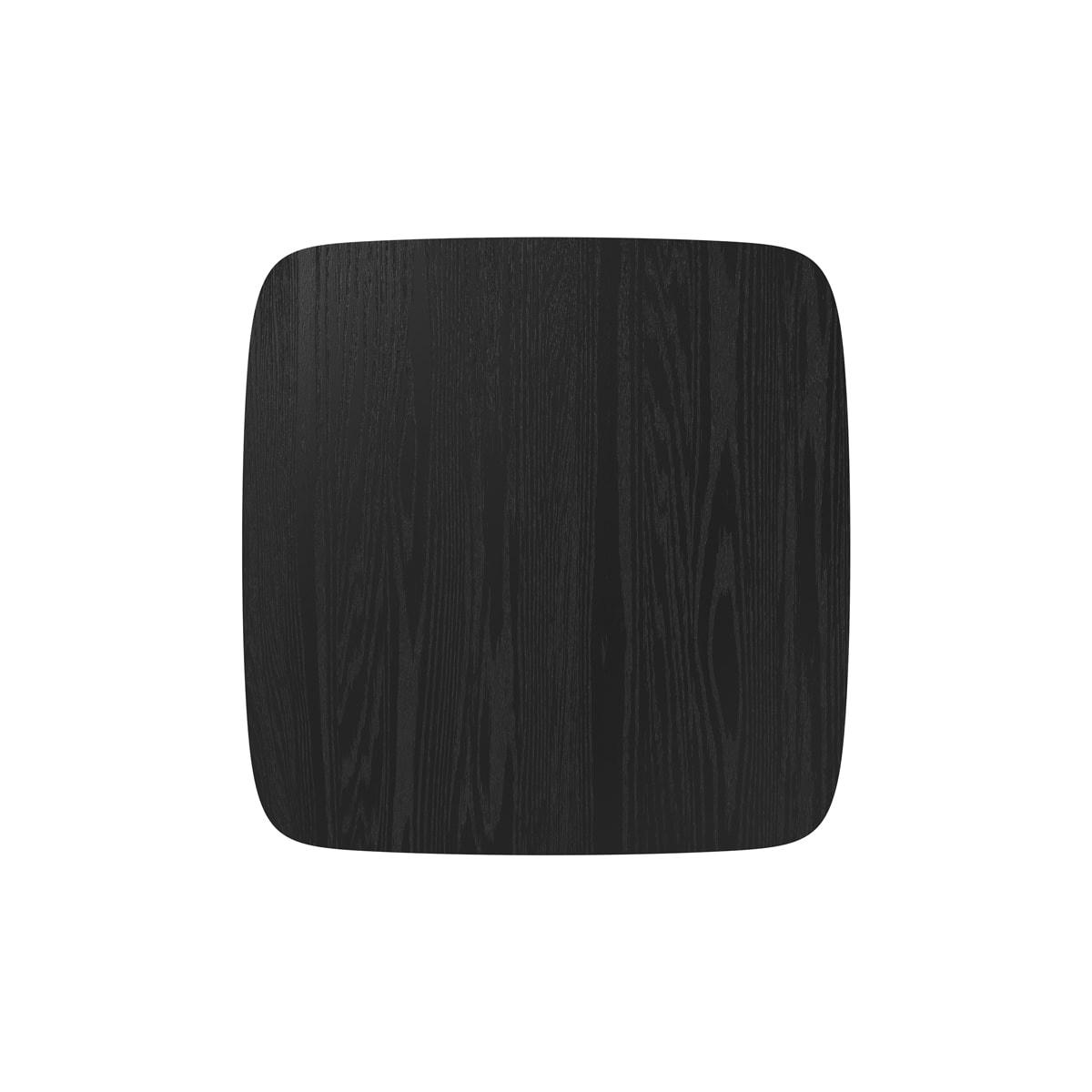 JULIO - Table carrée 4 personnes en bois noir 90 cm