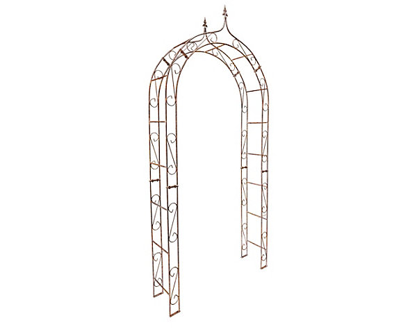 Arche de jardin ALEX sommet pointu - 120 cm rouiller