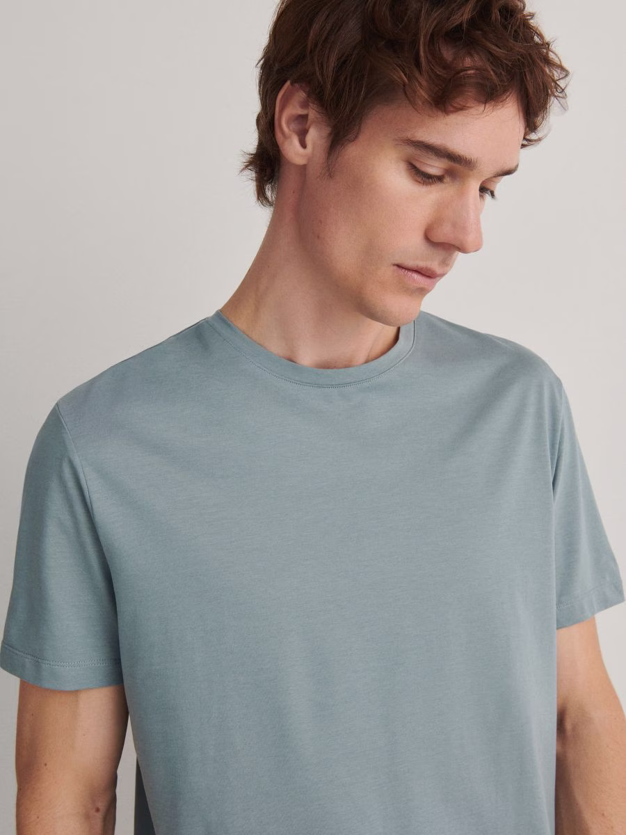 Lyocell Blend Plain T-Shirt