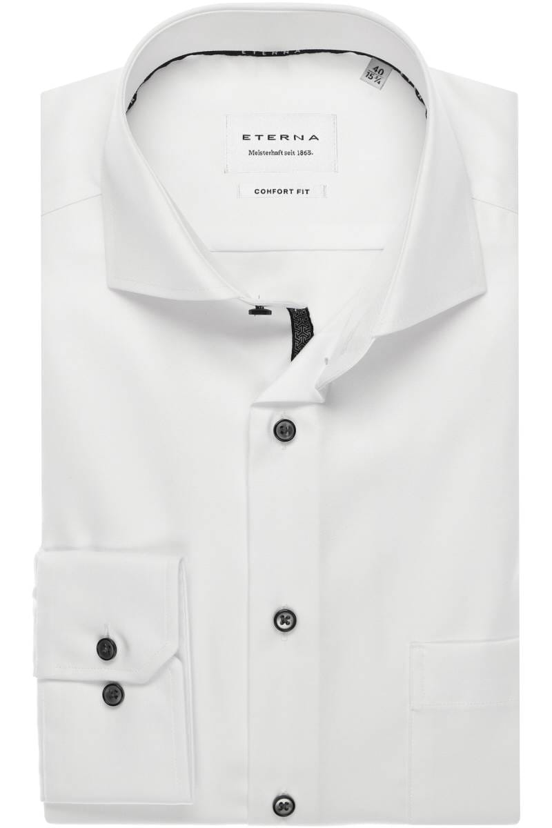 ETERNA Cover Shirt Comfort Fit Hemd weiss, Einfarbig
