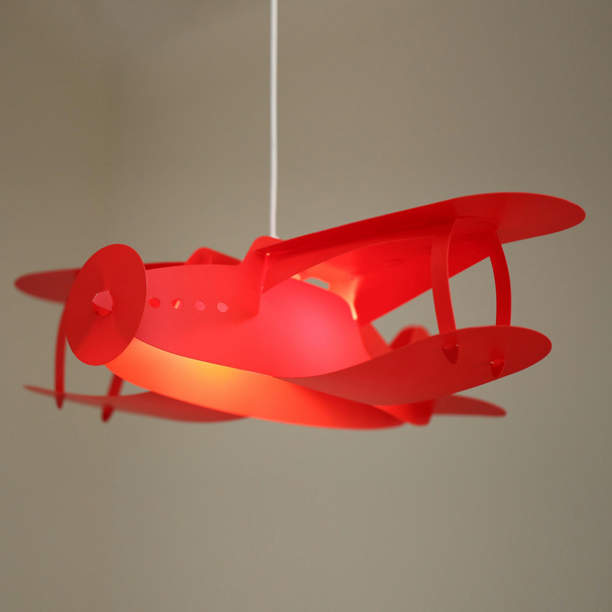 - Suspension enfants Avion Rouge 50cm