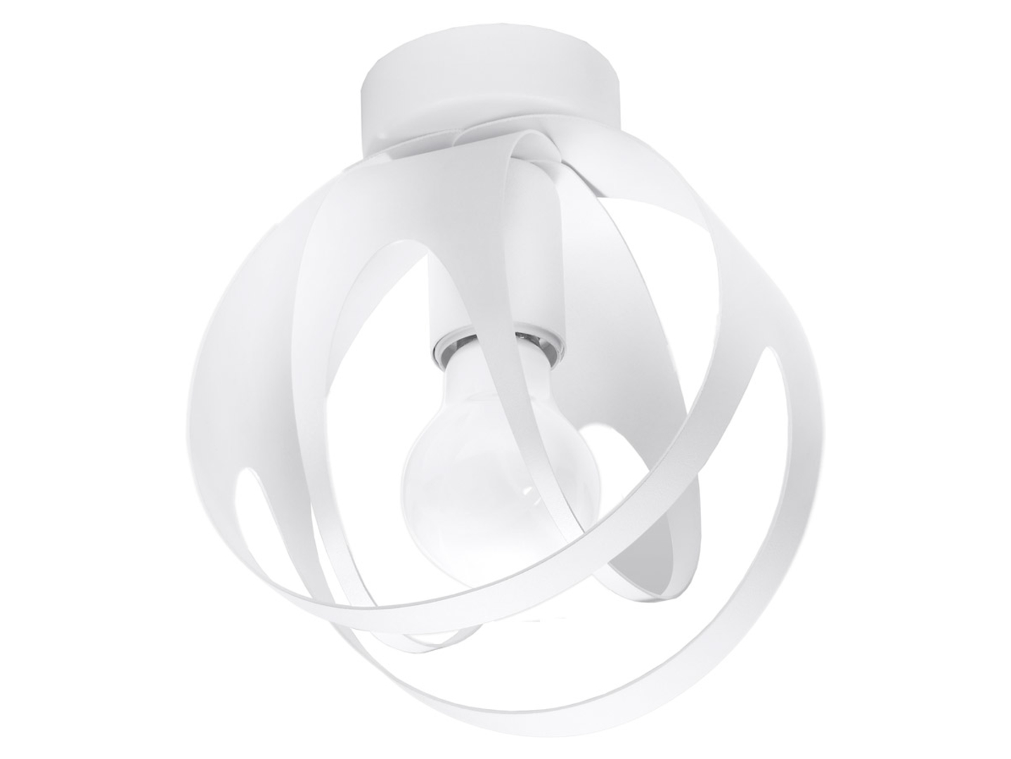 Lampa sufitowa Tulos stalowa biała