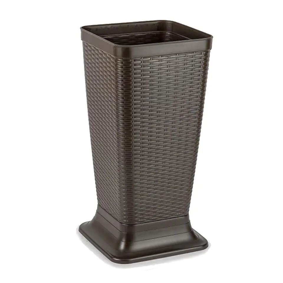 Plasticforte Paraplubak/houder - bruin - kunststof - D26 x H52 cm