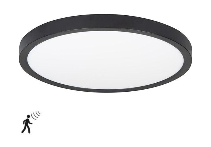 Highlight Highlight Plafondlamp Piatto Zwart Ø 30,5 cm incl.