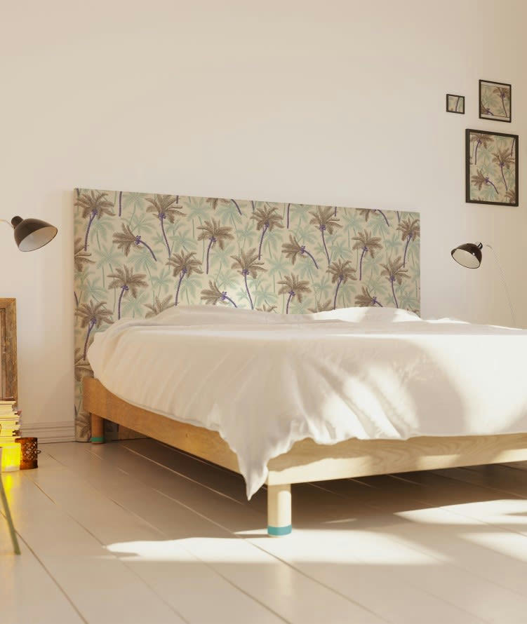 ACAPULCO - Tête de lit avec housse Beige 140 cm