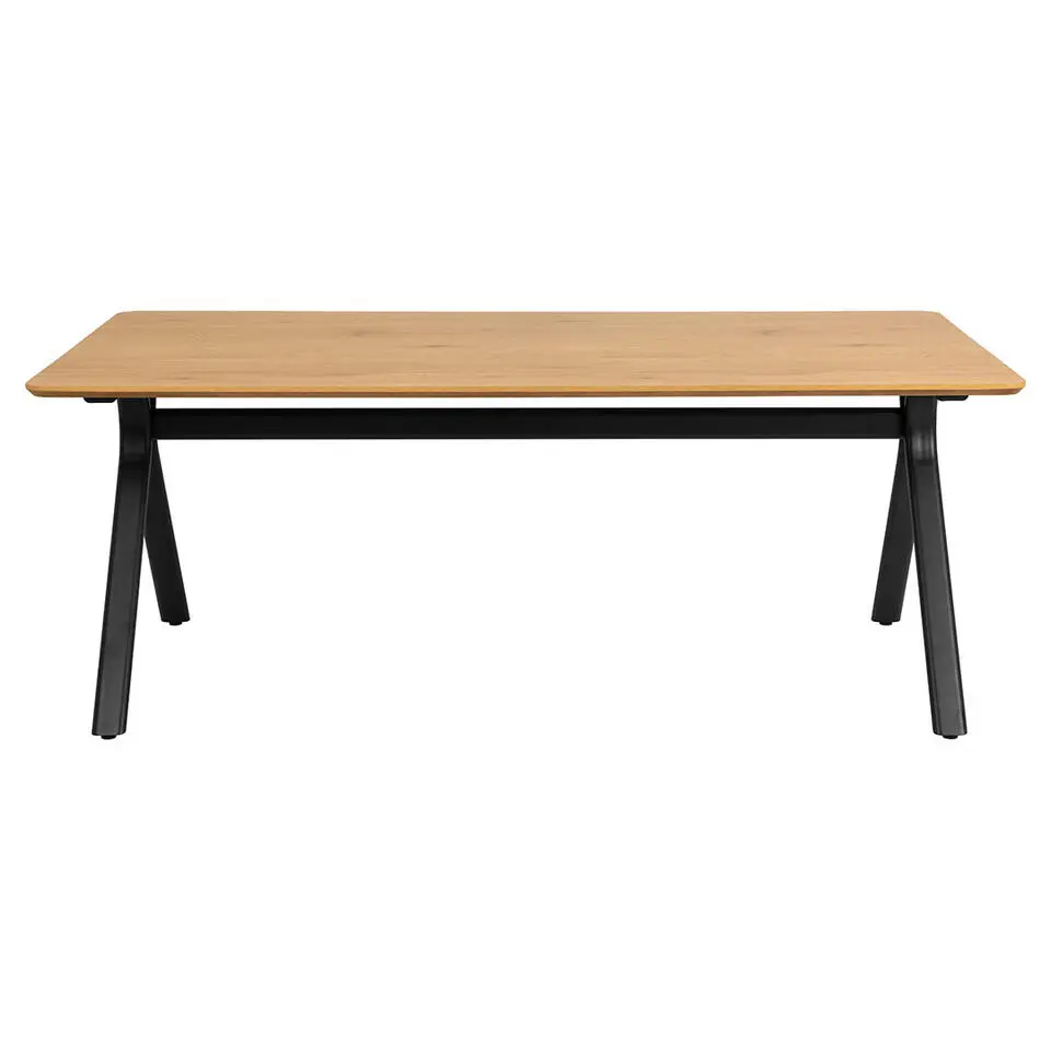 Hioshop Bristol eetkamertafel 100x200cm natuur