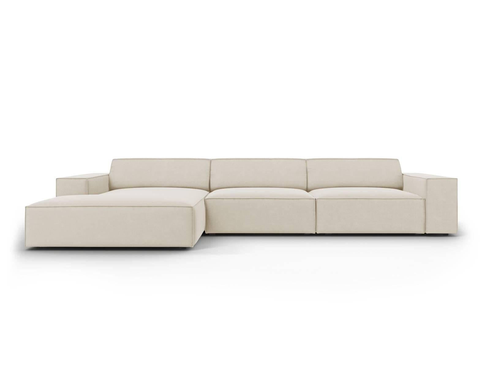 Micadoni 5-zits hoekbank Jodie velvet links