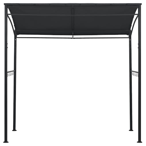 NNEVL BBQ Gazebo 215x150x220 cm Anthracite Steel