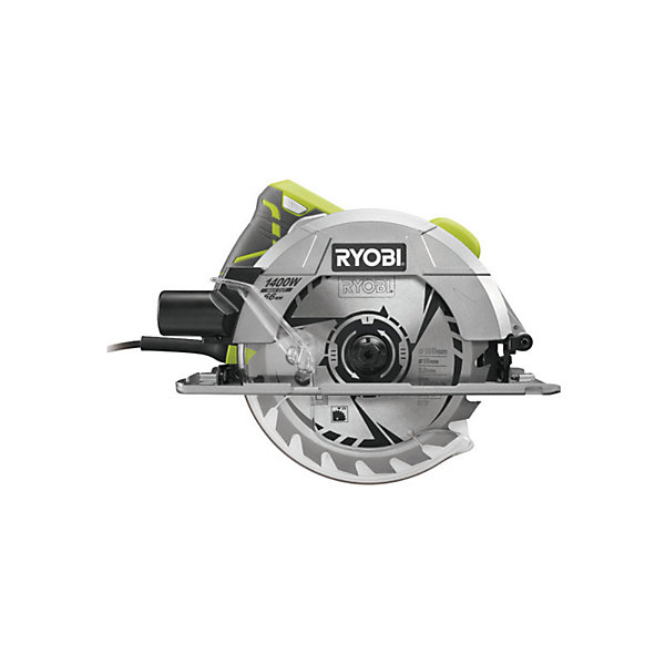 Pack RYOBI Scie circulaire - RCS1400-G - 1400W - 66mm - guide de coupe - RAK03SR