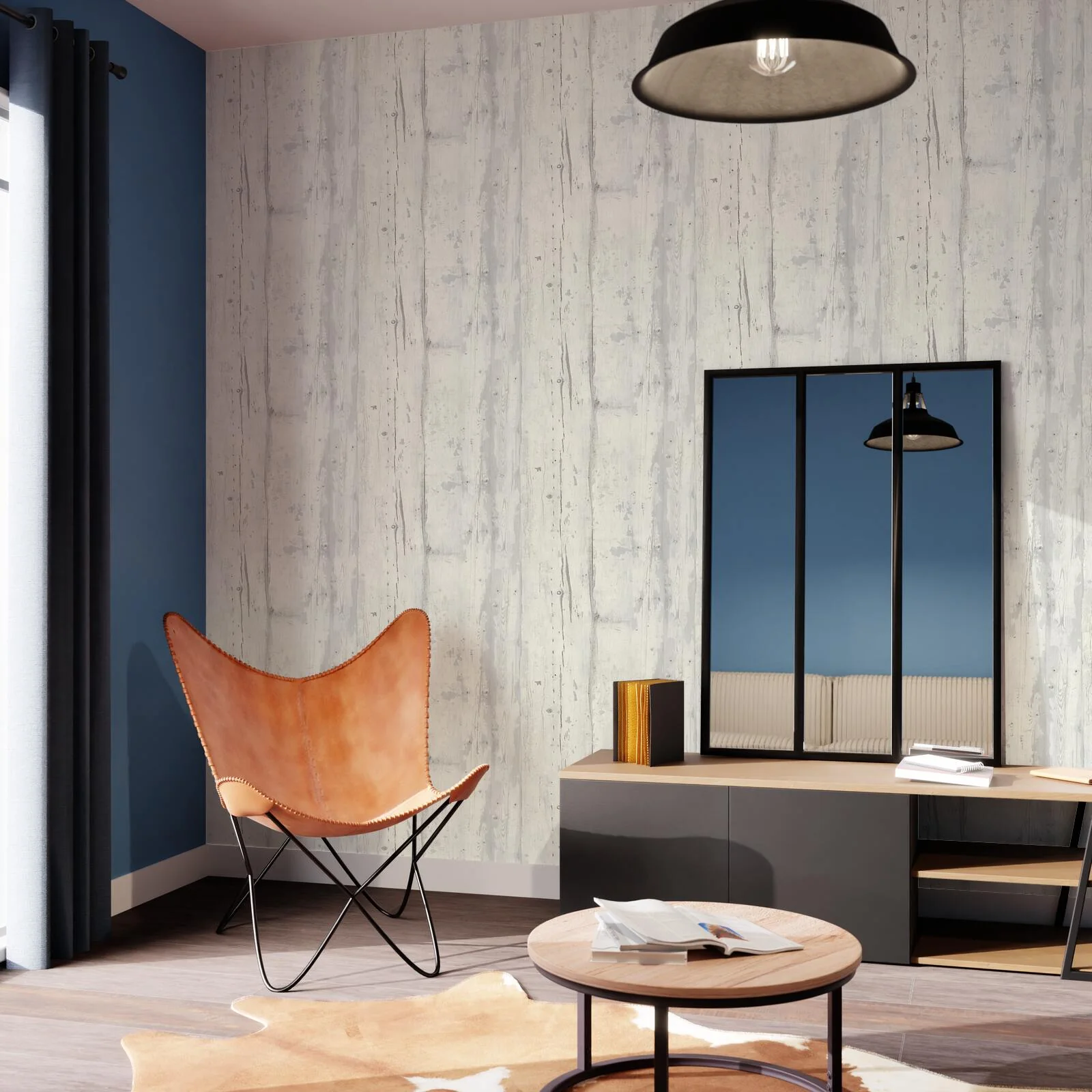 Papier peint intissé SCANDINAVIA coloris blanc