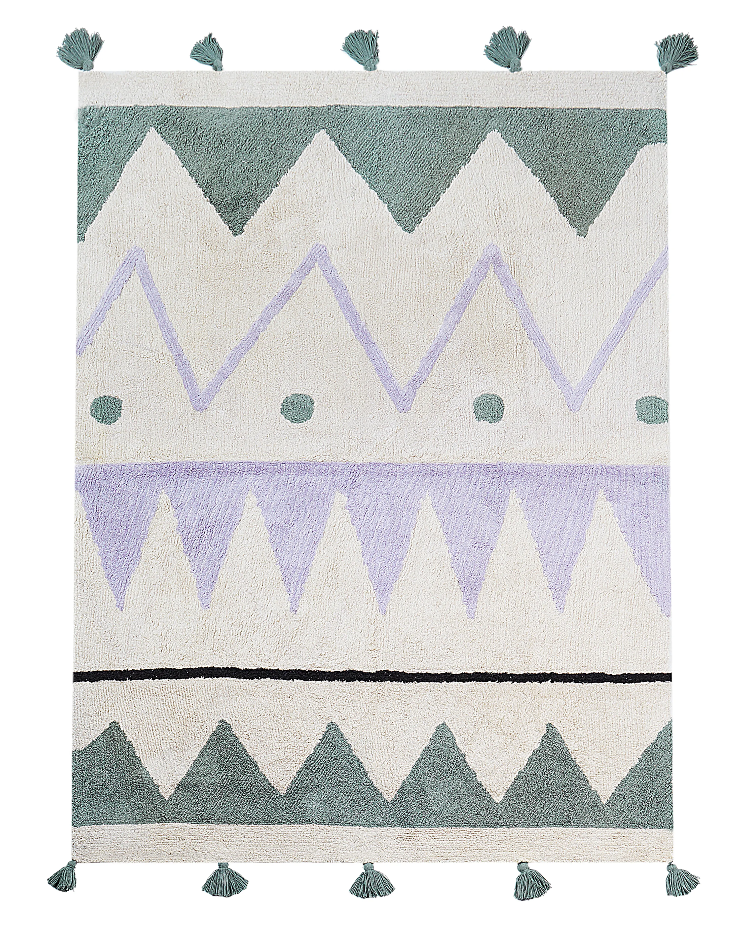 Kids Rug ALAKOL Multicolour 140 x 200 cm Cotton
