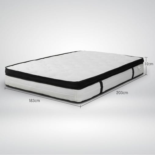 NNEDPE Laura Hill King Mattress with Euro Top Layer - 32cm