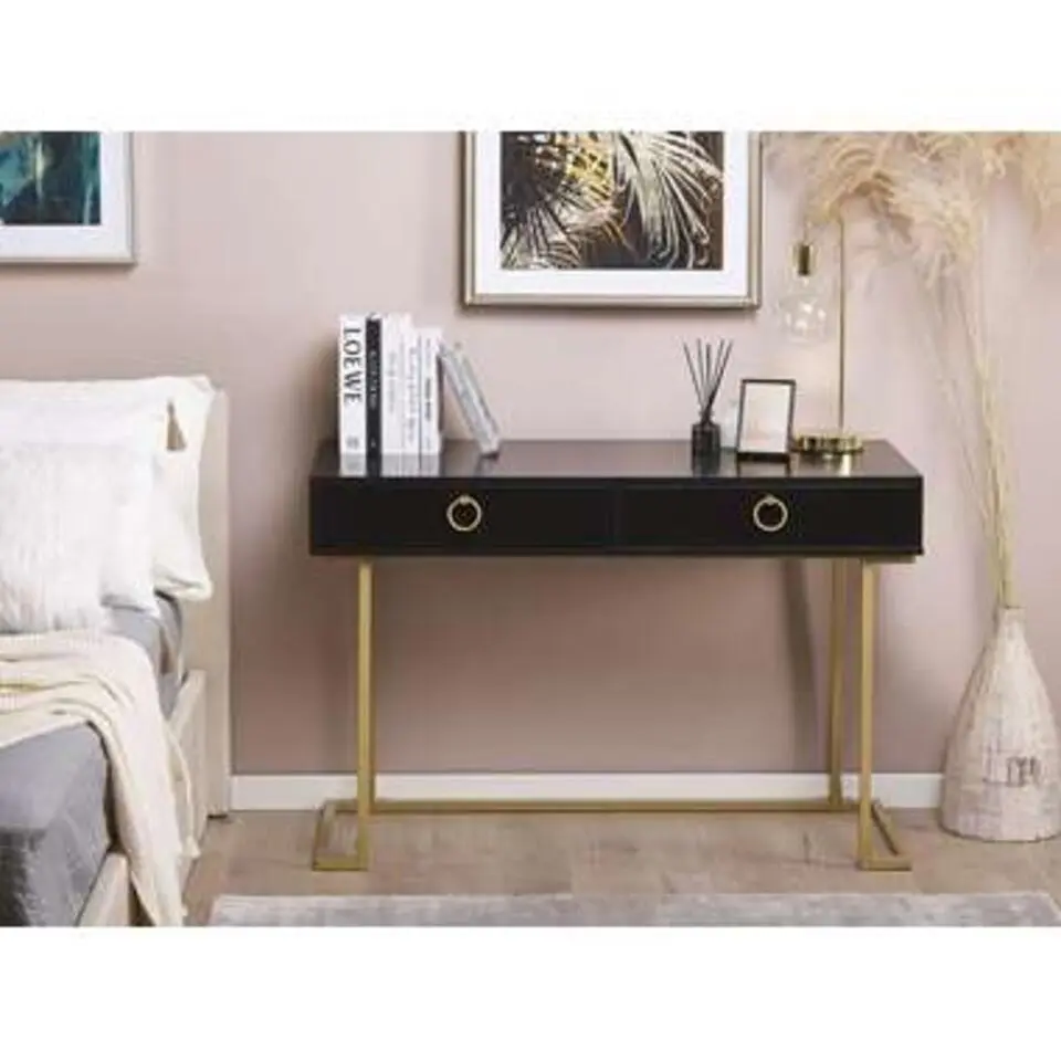 WESTPORT - Kaptafel - Zwart - Metaal