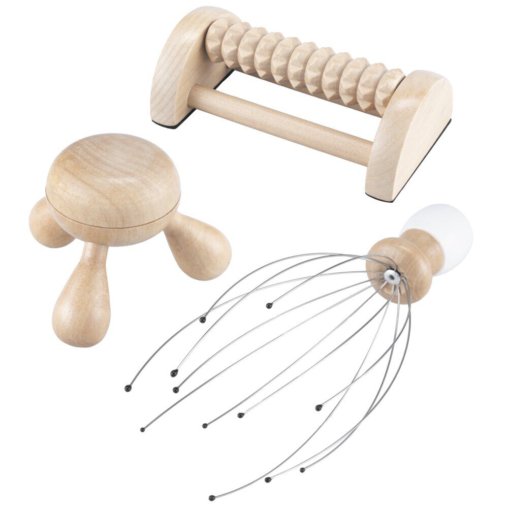 Accessoire de massage en bois pour tout le corps 3 pièces