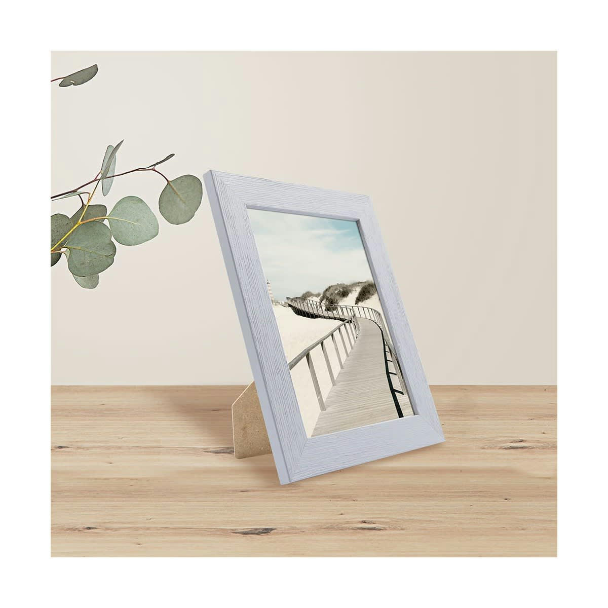 KARMA - Cadre photo gris 15x20 cm bois reconstitué fsc