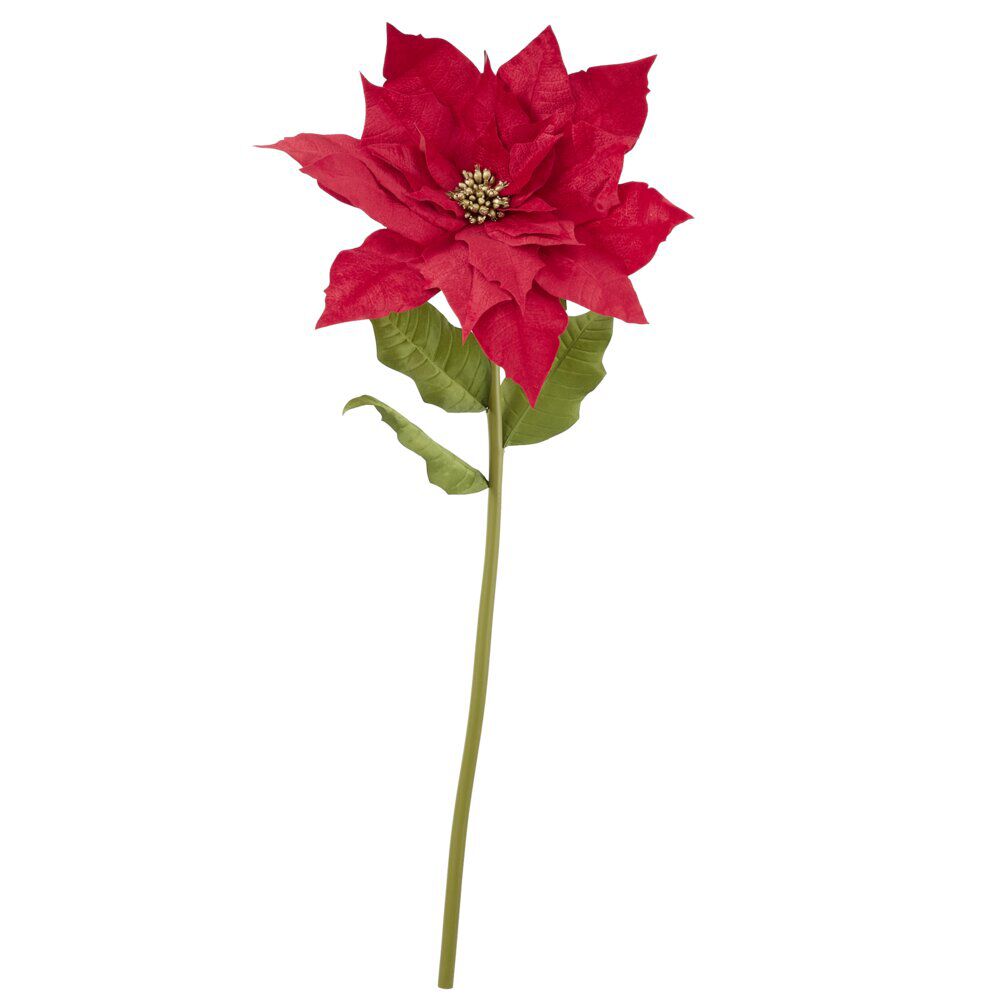 Fleur de No&euml;l artificielle XL poinsettia rouge H150cm