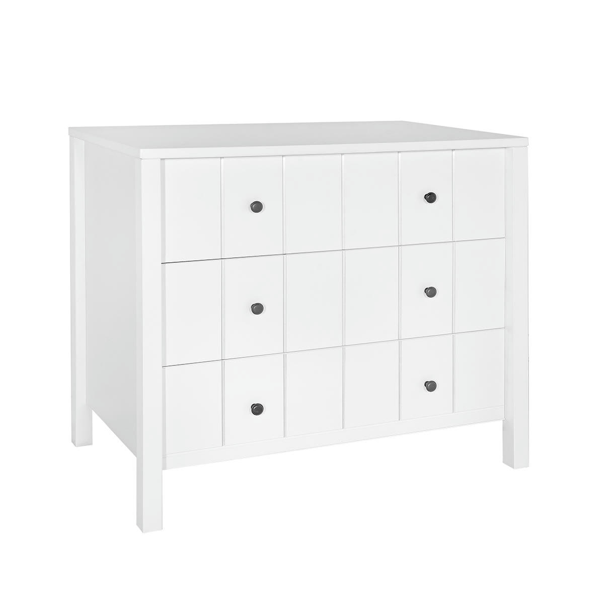 ALLPIN - Commode 3 tiroirs blanc
