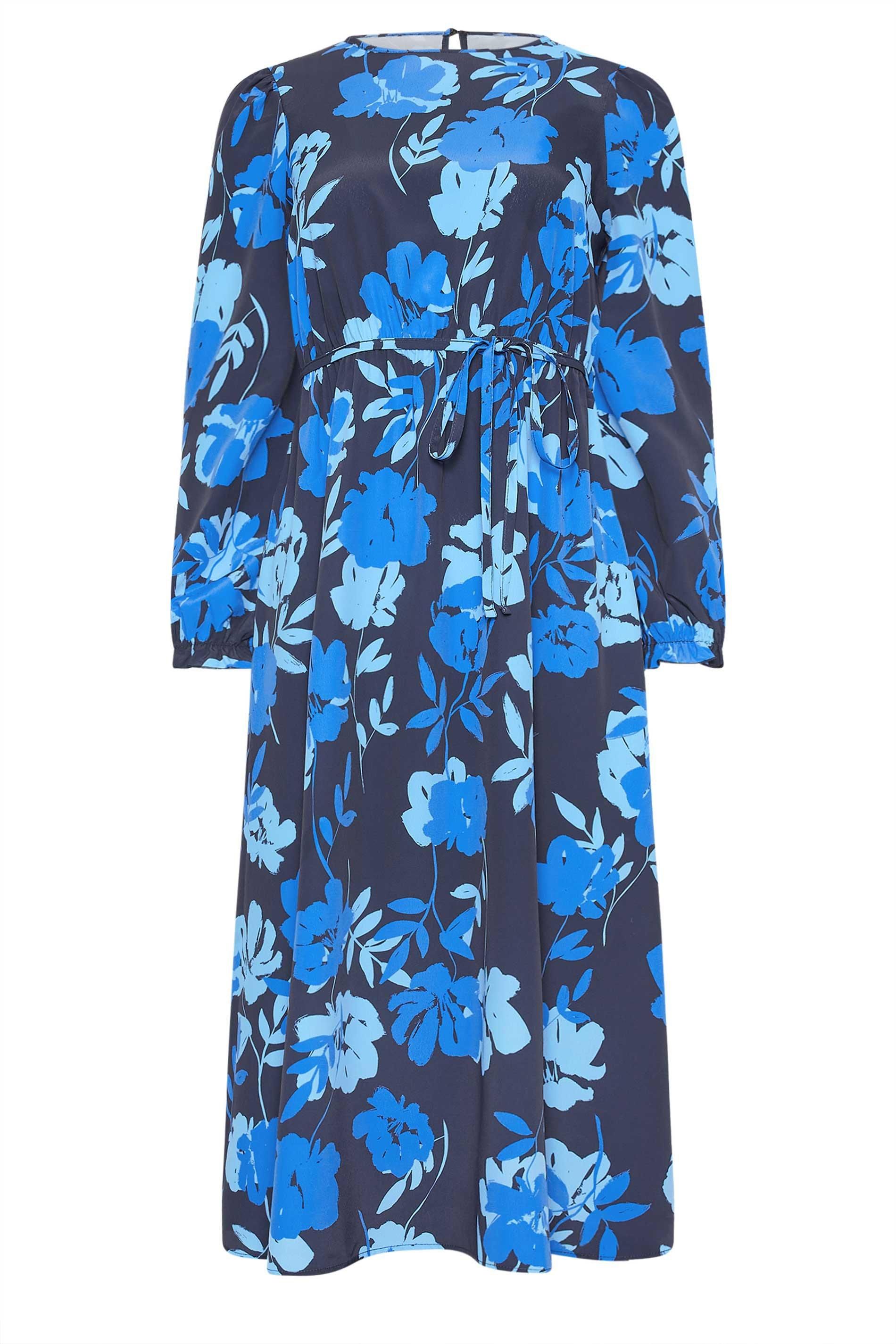 M&Co Tie Waist Midi Smock Dress