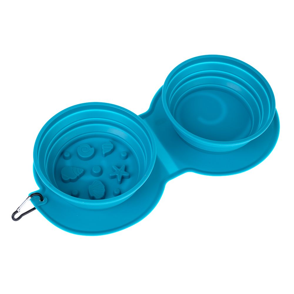 TIAKI Sea Shell Silicone Double Travel Bowl