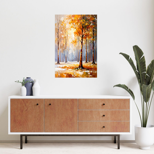 Naklejka na ścianę Feeby Krajobraz Drzewa Las Natura 20x30