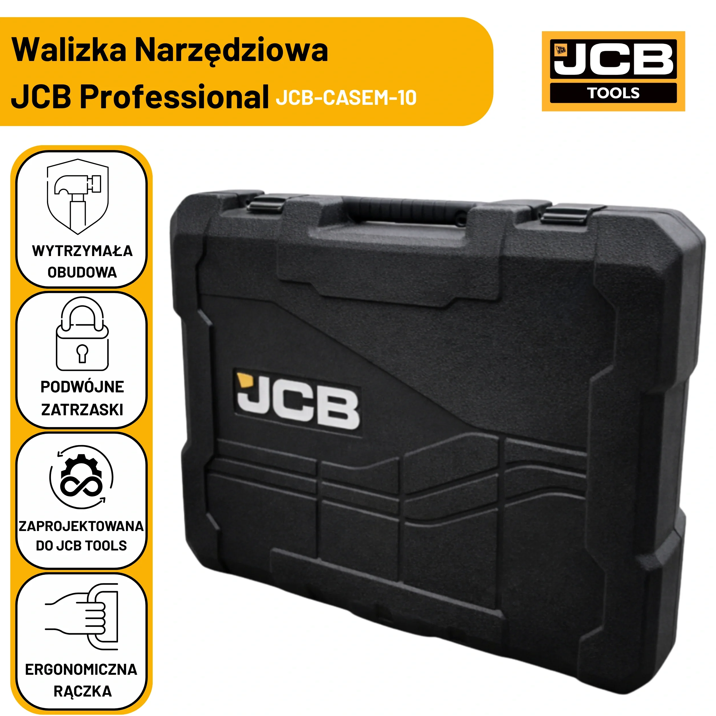 JCB Walizka Narzędziowa Site System Standard 410 × 320 × 120mm