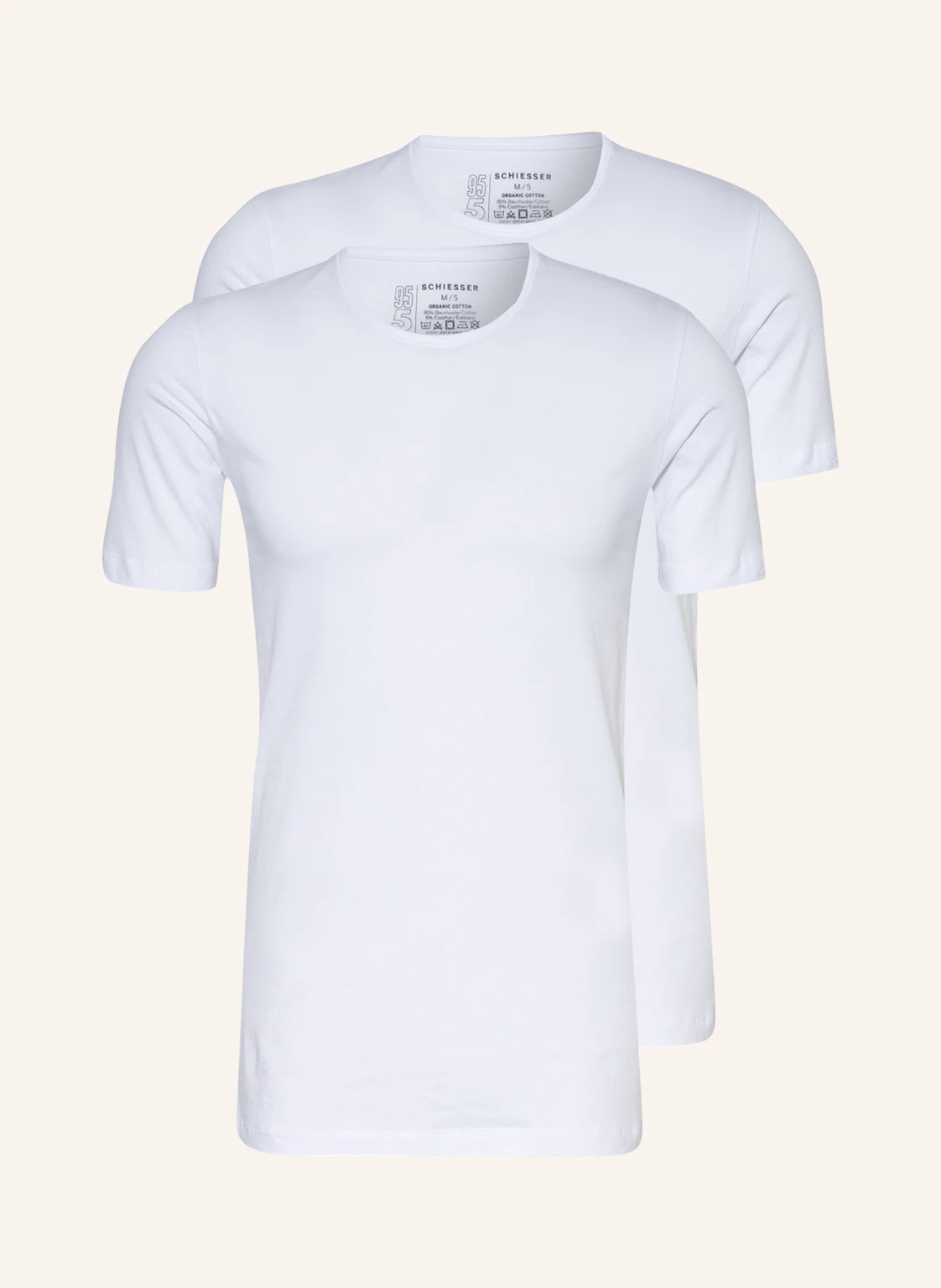 SCHIESSER 2er-Pack T-Shirts 95/5
