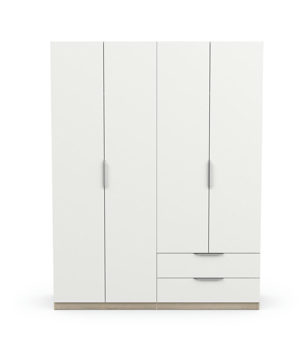 GHOST - Armoire 4 portes et 2 tiroirs - L157,3 cm