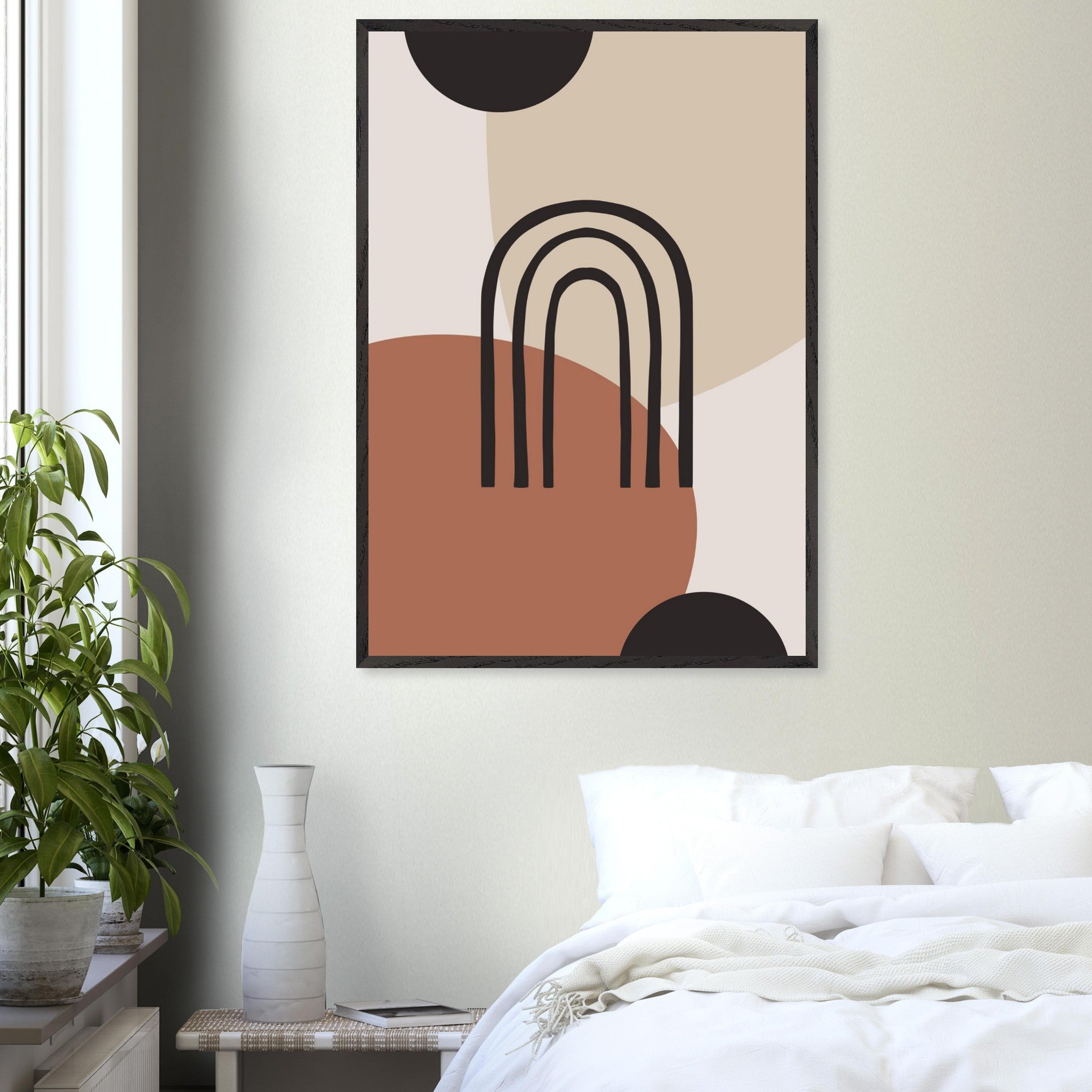 Artfulprints Poster Boho - Natural arches  - 70x100 cm - Terracotta