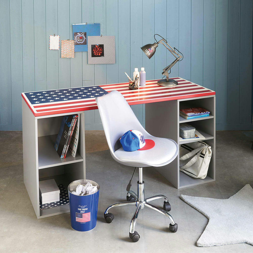 Bristol - Chaise de bureau à roulettes blanche