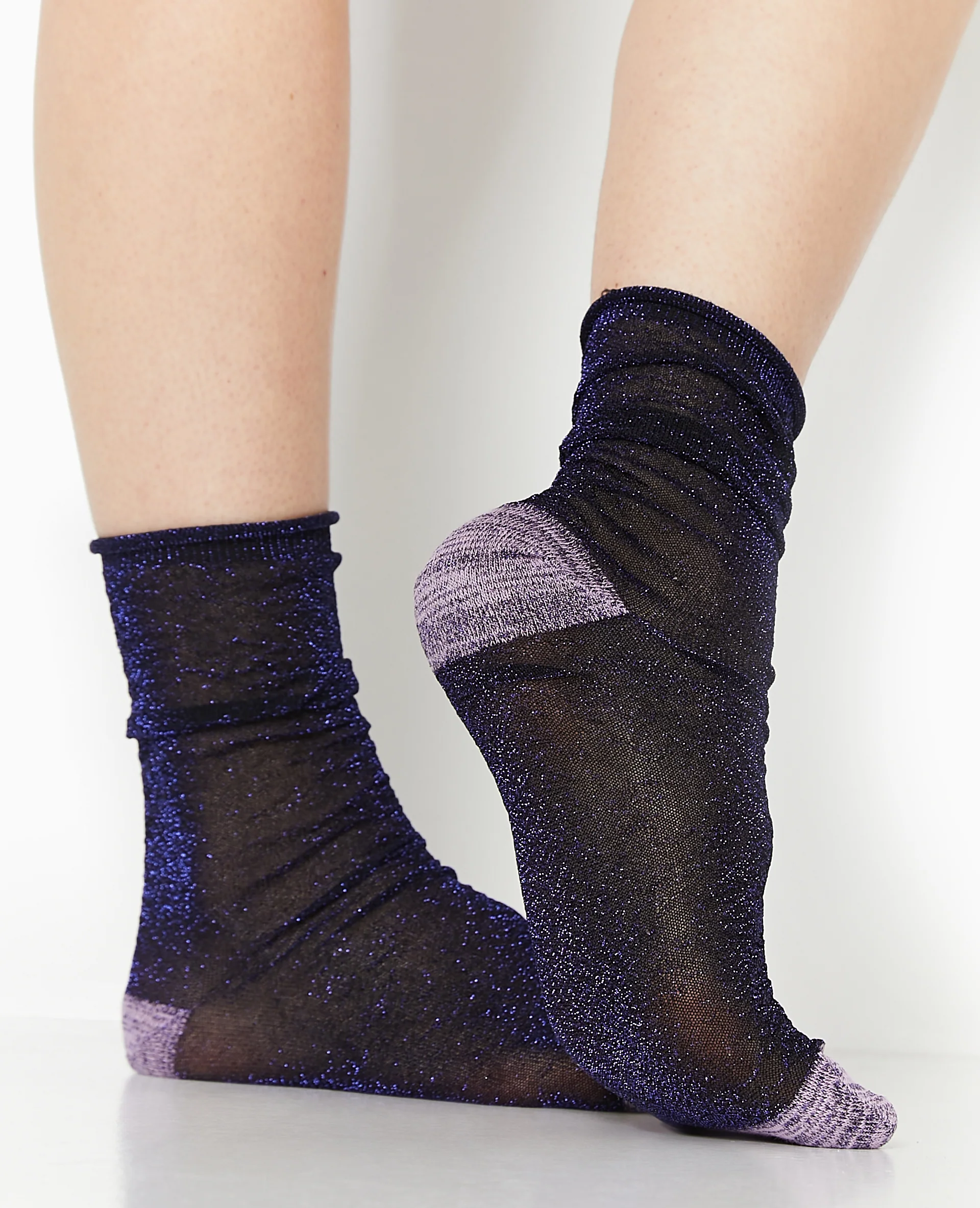 Chaussettes avec fils lurex