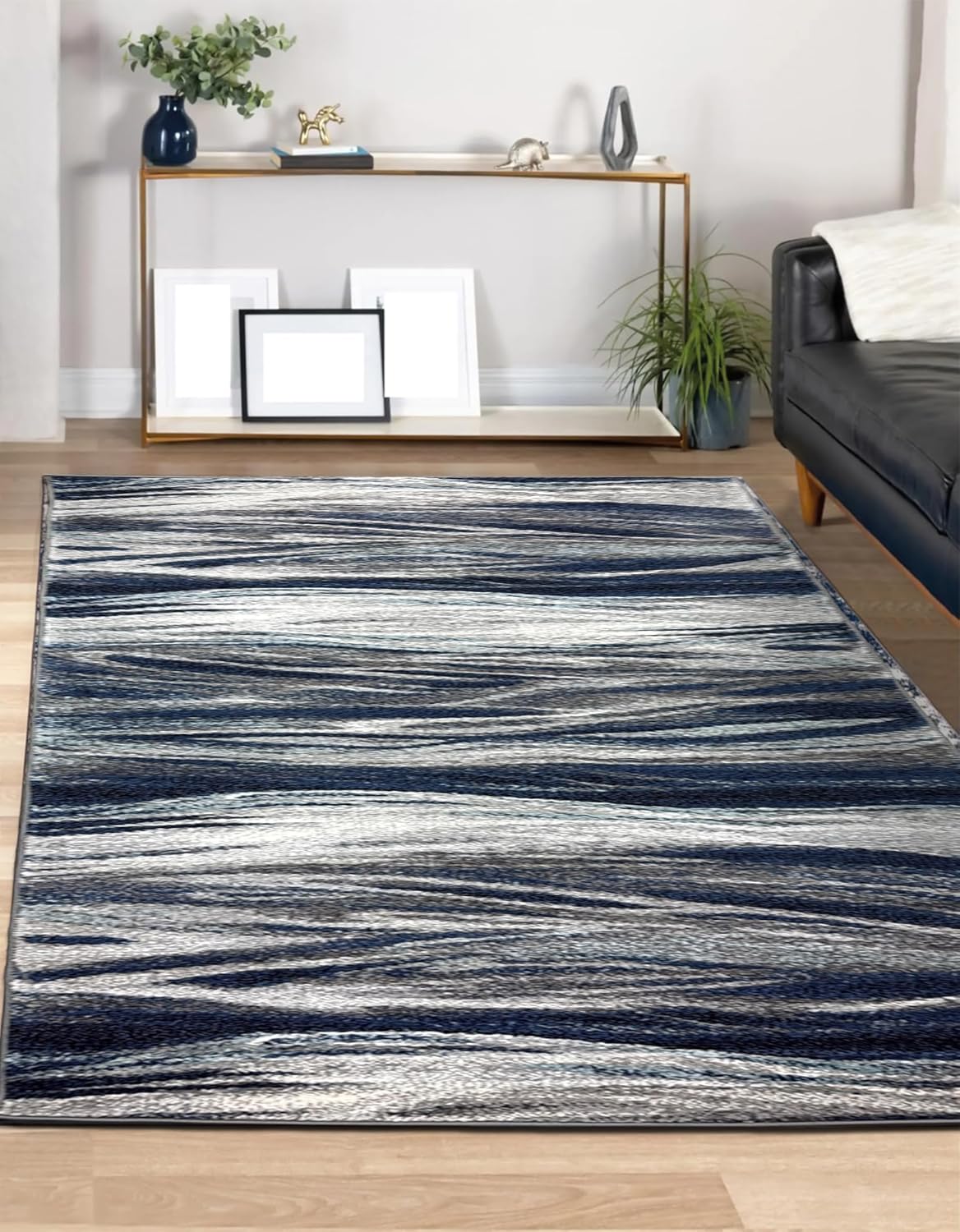 Keen Home Design Area Rugs - 9x12 Non-Shedding, Abstract Rugs for Kitchen, Living Room, Bedroom, Dining Room, Entryway - Size: 9'2 x 11'11, Multi