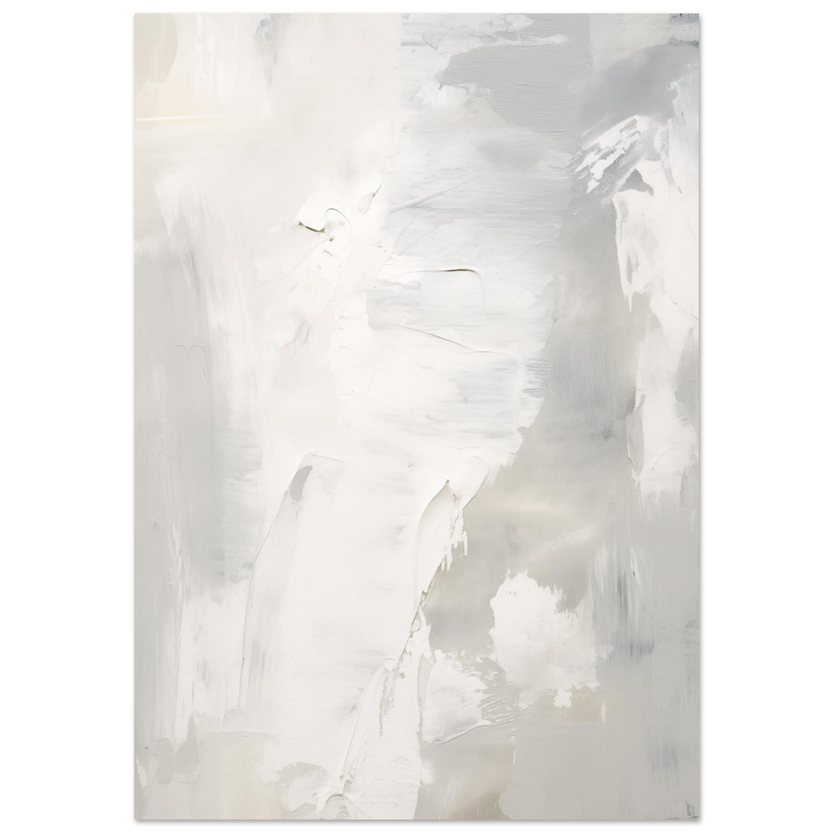 Artfulprints Poster Acryl schilderij no. 2  - 70x100 cm - Grijs