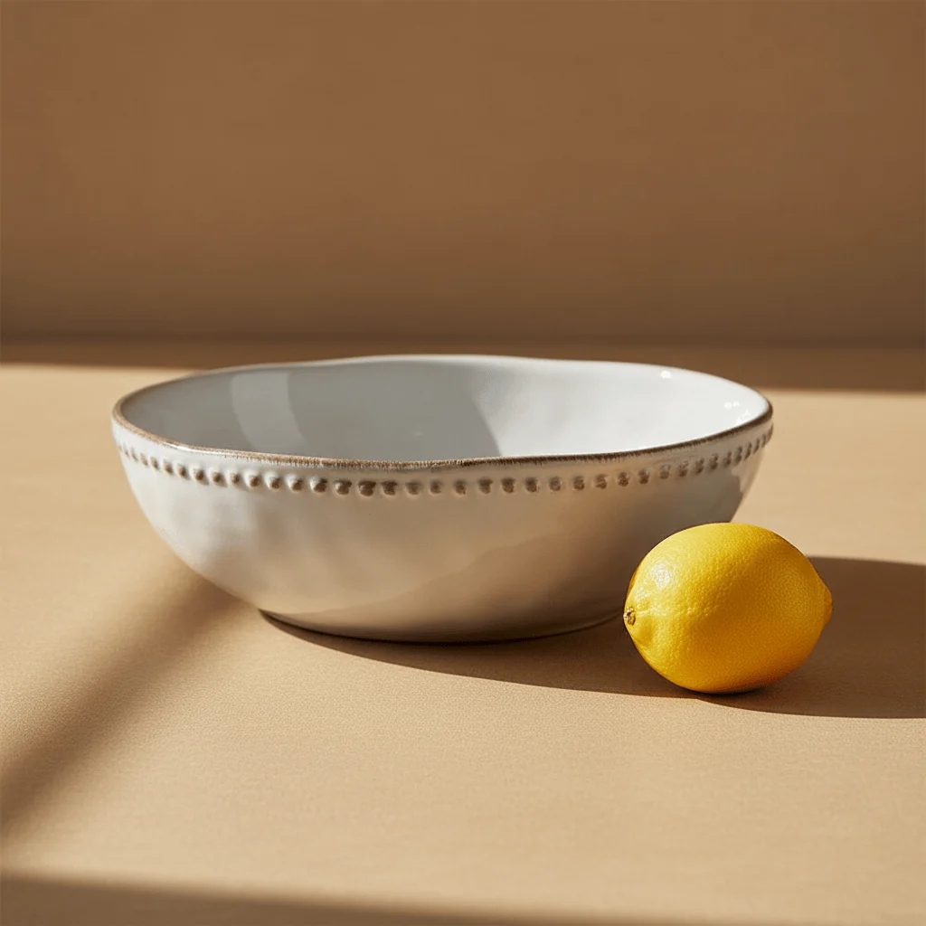 Canyon Bead Oval Serve Bowl
