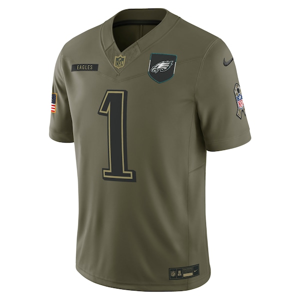 Jalen Hurts Philadelphia Eagles Nike 2025 Salute to Service Limited Jersey - Olive