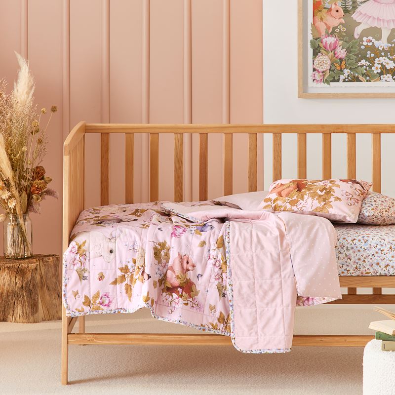Fleur Harris Pink Woodlands Coverlet